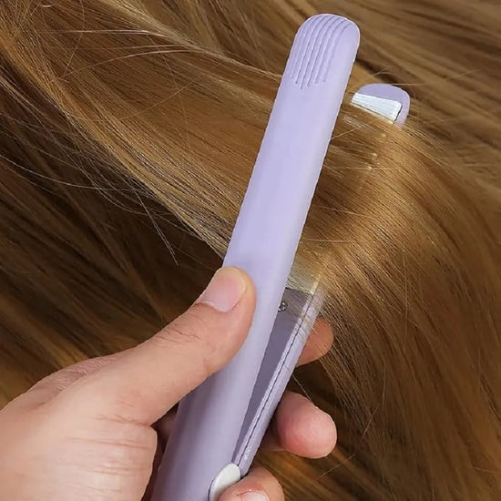 Mini Flat Iron For Travel Hair Straightener Small Portable Straightening Iron Ceramic Women Men Quick Easy Short Hair Styling